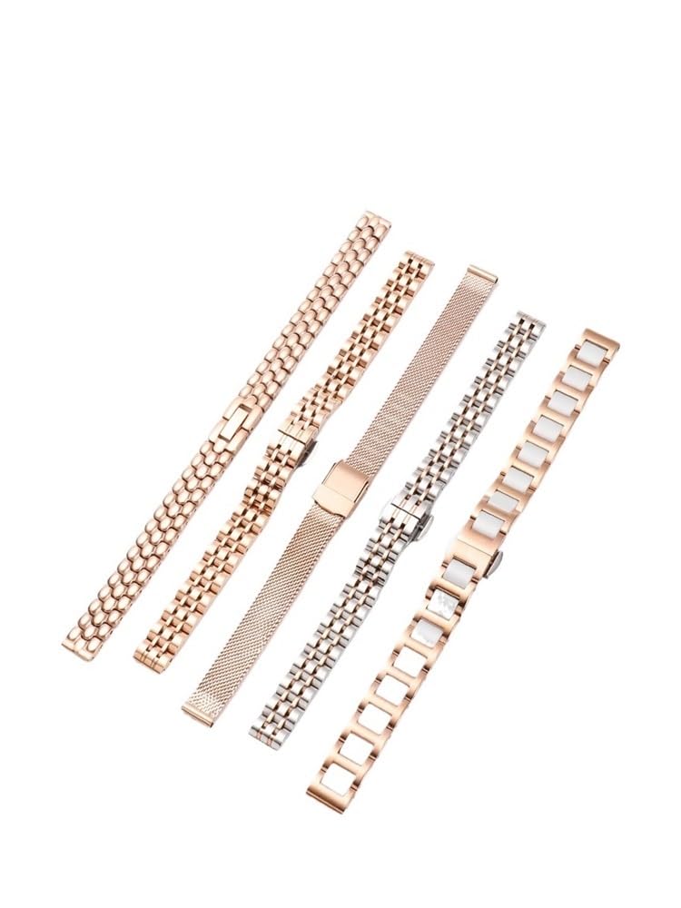 Bracelet milanais en or, 8mm, 10mm, 12mm, 14mm, 16mm, 18mm, accessoires universels for Bracelet de montre en métal en acier inoxydable