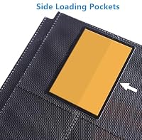 Premium 16 Pocket Zip Card Binder - Ringless, Double Sided for MTG, TCG & Sports Cards (Red) – Ansicht 6