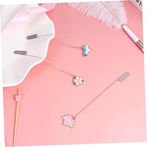 Miniatura 2 de ONDIAN Beautiful Bookmarks Book Marks 2 Setsmetal Book Markers for Women Plated Metal Bookmark Decorative Cute Bookmark Steel Bookmark Heart
