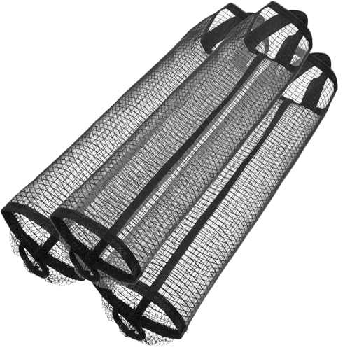 Mikinona Soporte Colgante para Bolsas de Plástico de Nailon Organizador Reutilizable para Cocina Set de 3 Unidades Negras Dispensador Compacto para Guardar Bolsas de Supermercado y