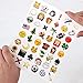 Zicome Small Cute Emoji Face Stickers, 25 Sheets, Set of 1200 Stickers