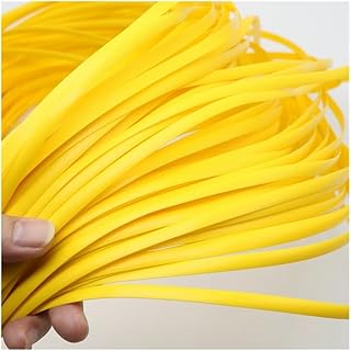 Material de tejido de ratán plano amarillo de 500 g, tejido de ratán de plástico for sillas, adecuado for reparaciones, tejido de muebles de patio, sillas de jardín, mamparas