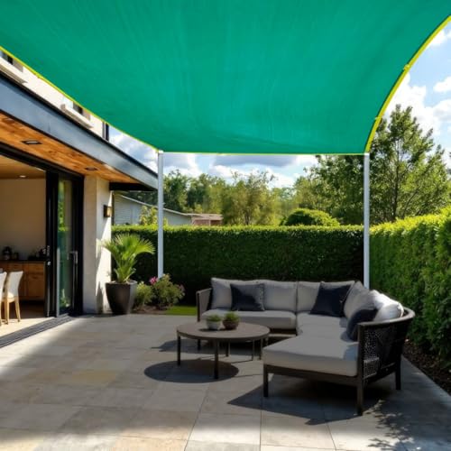Image of Kyari Green Shade Net for Garden and Balcony 10x10 ft, 75% Sun Protection Net for Plants, Terrace, Outdoor Spaces, UV Resistant, Tearproof Green Net with Eyelets