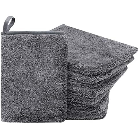 ZOLLNER24 9er Set Mikrofaser Waschlappen 16x21 cm Cover
