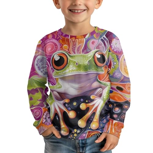 Image of Uourmeti Girls Graphic Tees Long Sleeve T Shirts for Teens Casual Tshirts Junior Sportswear Fall Tops