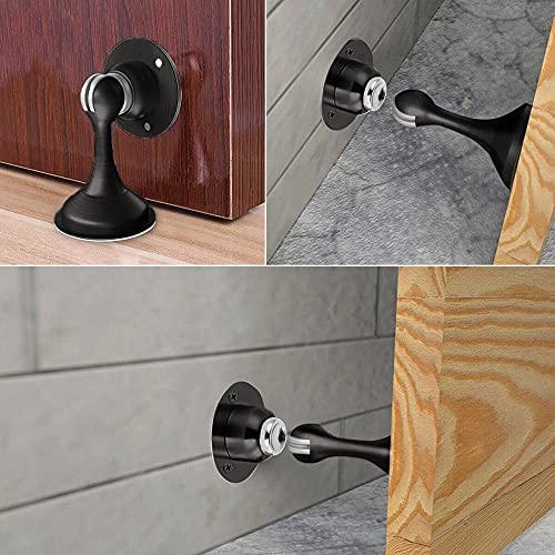 Herrajes de puerta de acero inoxidable con tope oculto y plano 6