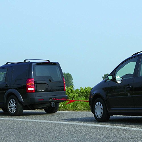 JUMBO 0126302 Abschleppseil 5 tonnen 3.5 Meter mit Aufbewahrungstasche & mit Haken Abschleppgurt LKW & Wohnmobile