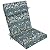 Arden Selections Outdoor Chair Cushion, 21 x 20, Water Repellent, Fade Resistant 21 x 20, Sapphire Aurora Blue Damask