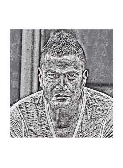 Amr Diab MDF Wall Art Multicolour 30x30centimeter