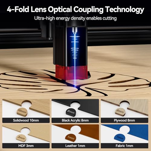 Kentoktool LE400 PRO Laser Engraver, Kentoktool Le400Pro 50W Laser Engraving Machine For Beginners, 5.5W Power High Precision Metal Laser Engraver And Cutter Machine For Wood thumb #2
