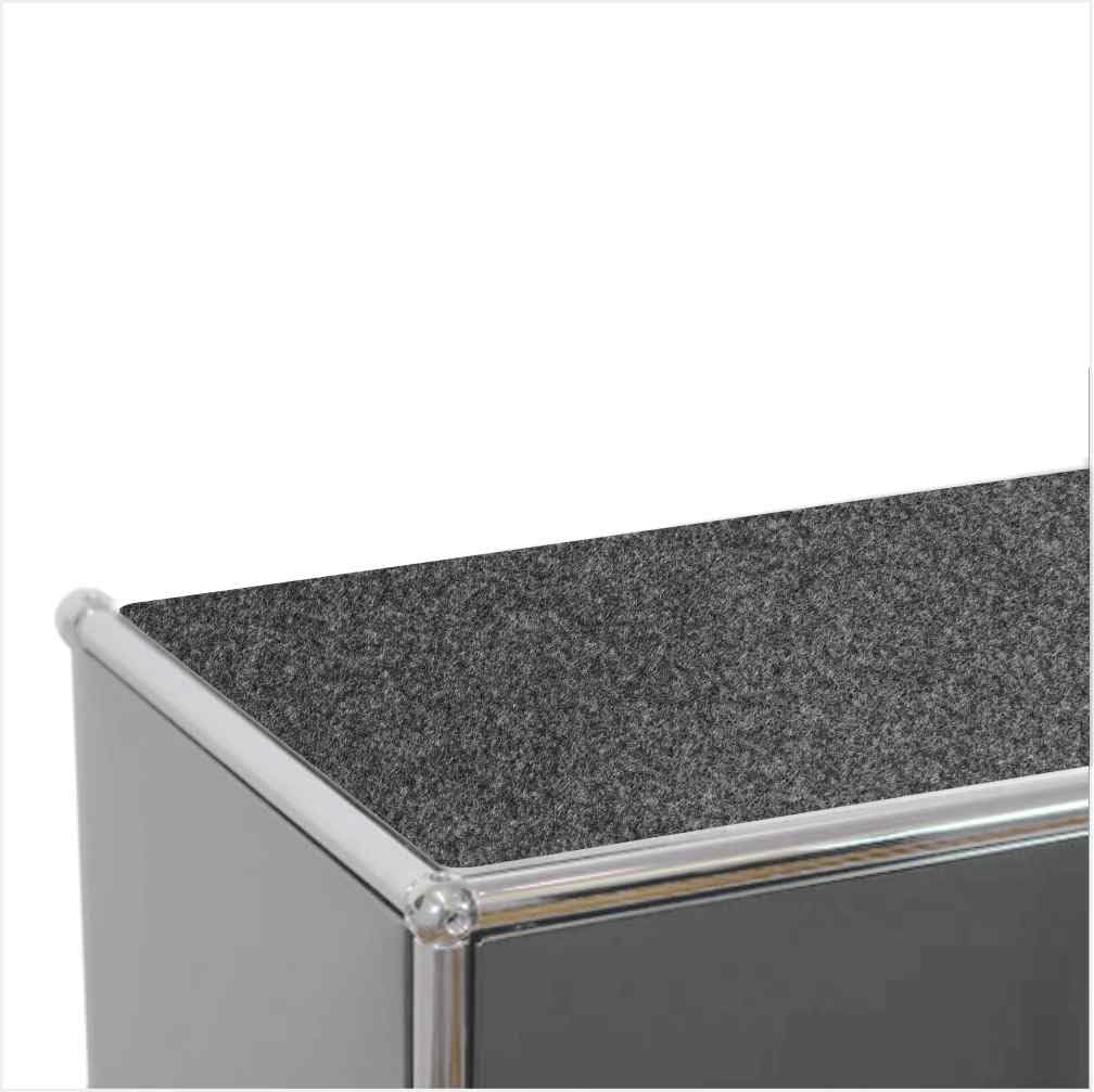 Eco Felt Pad Suitable for USM Haller Furniture Including Non-Slip Underlay (Shadow, 48.5 x 73.5 cm)