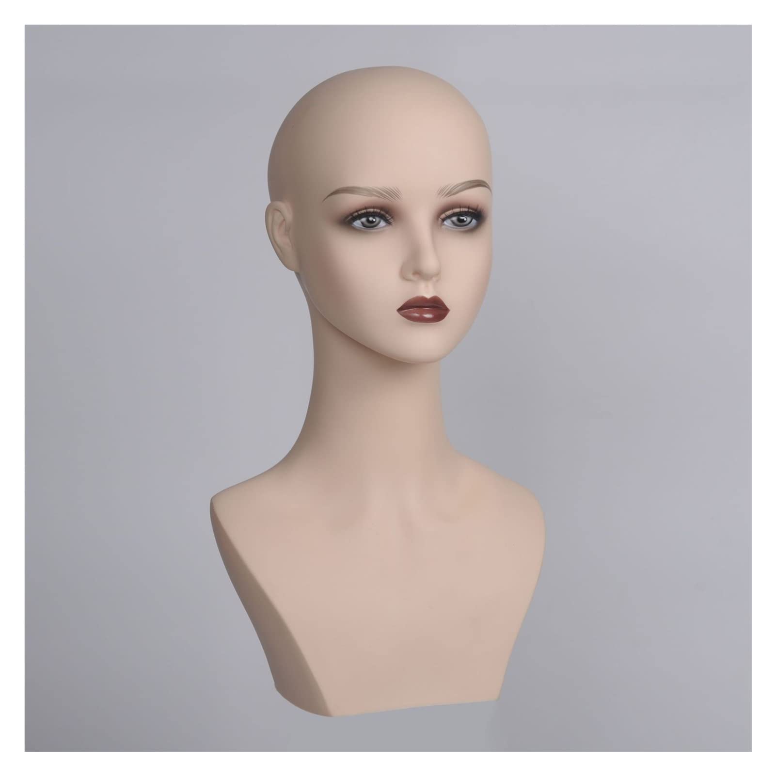 Lalki PVC. Mannequin Head Display Reps WIG COS Model głowy okna(RH-214 Pink makeup)