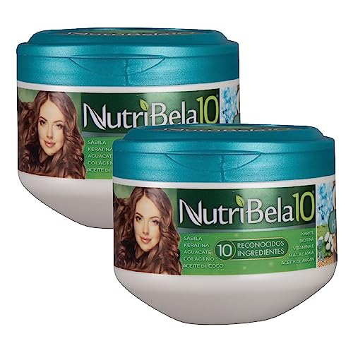 Nutribela hydration Hair Mask & deep conditioner for damaged dry Restoration treatment with Avocado Argan Collagen Coconut oil K