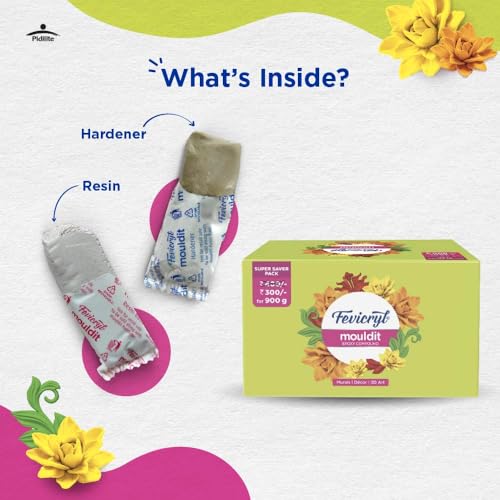 Fevicryl Mould It, 900 g, Clay Set for Modelling and Sculpting, Air Dry Clay for Art and Craft, Gift for Artists, Students, Children (Image - 4)