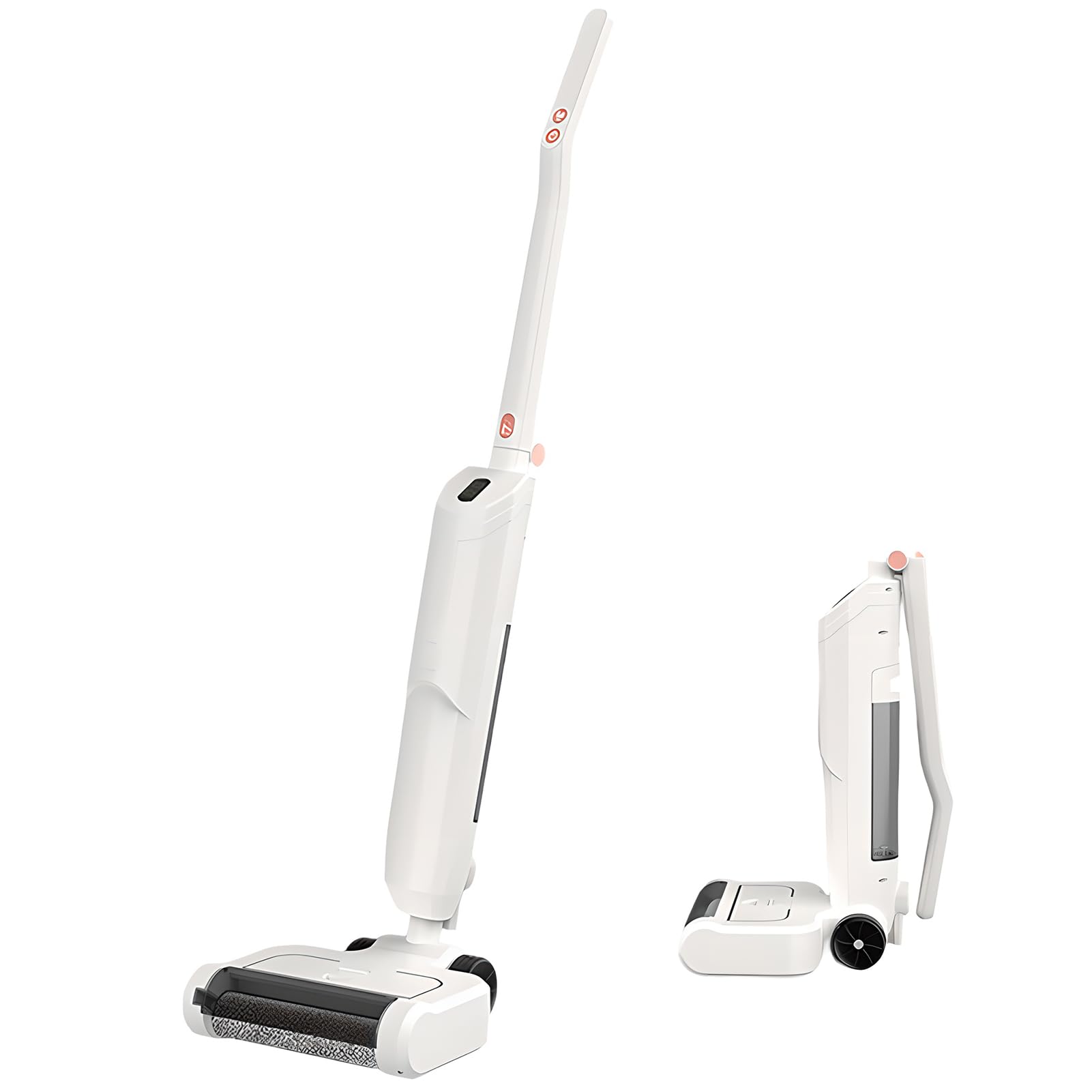 Cordless Smart Floor Washer Vacuum Cleaner Wet Dry Cleaner w LED Touch Screen Self-Cleaning Self-Drying High-Speed Roller Brush