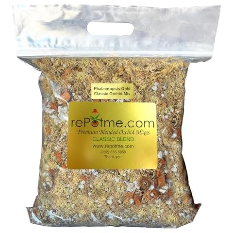 rePotme Orchid Moss/Phalaenopsis Gold Classic Orchid Potting Mix - 2 Quarts (Mini Bag) - Hand Blended in The USA Cover