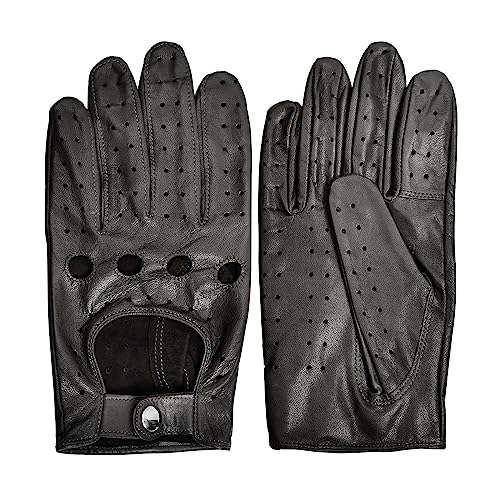 SURAWIL Mens Thin Touchscreen Leather Gloves