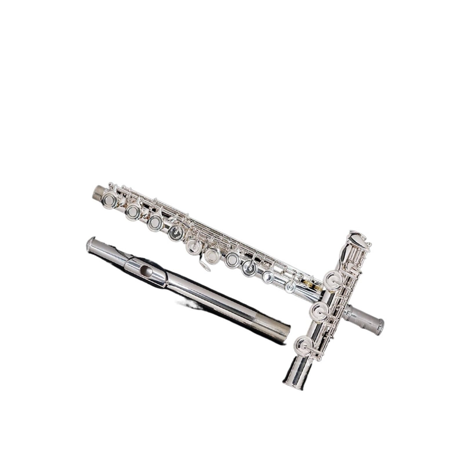Strumento Flauto Flauto Traverso Placcato Argento A 17 Fori Tono C