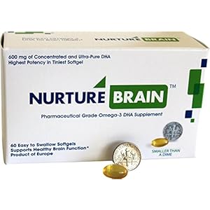 Pharma Grade Super Concentrated Omega-3 DHA for Adults, Teens and Seniors – 600 mg of Triglyceride DHA from Fish Oil in…