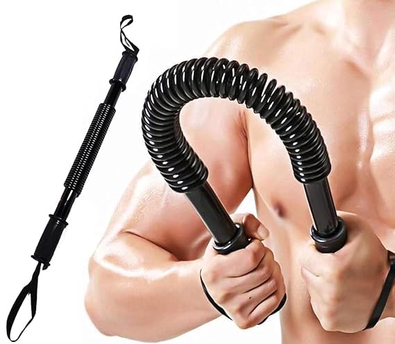 Generic TWINZFIT Power Twister Spring Forearm Bar 40 KG | Upper Body Exercise Equipment for Chest, Shoulders, Arms & Core Strengthening-image-22