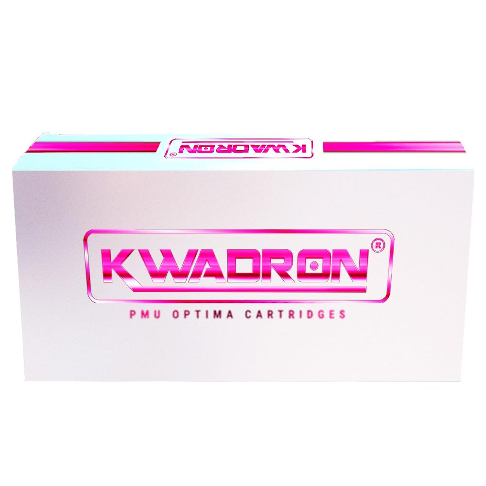 Kwadron Cartucho PMU Optima Micro Linea - Agujas de Cartucho para máquina de micropigmentación 20 unidades (1RL-0,30mm)