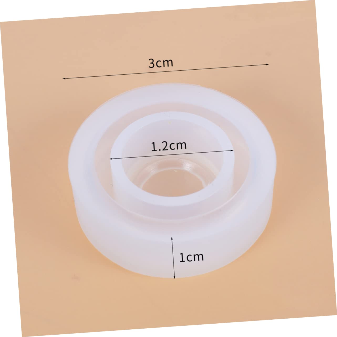 Garneck Silicone Ring Molds 2pcs Crystal Drop Jewelry Mold Perfect for Diy Craft