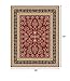 SAFAVIEH Area Rug 8x11 - Lyndhurst Collection - Large - Red & Black, Traditional Oriental Design, Non-Shedding & Easy to Clean, Ideal for Living Room, Bedroom, Dining Space (LNH331B)