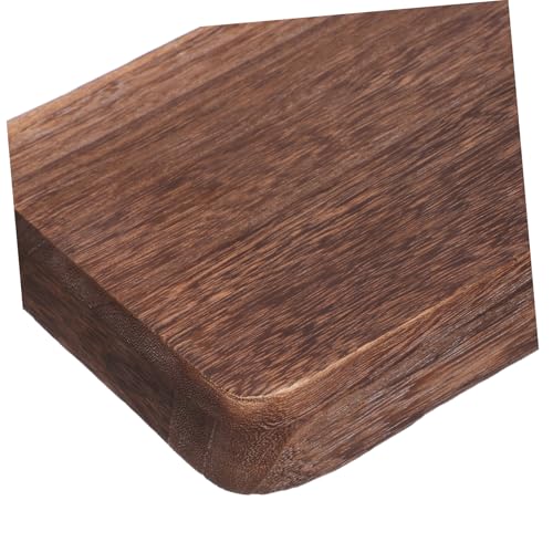 Plateau de service en bois long pour centre de table rustique et bougies