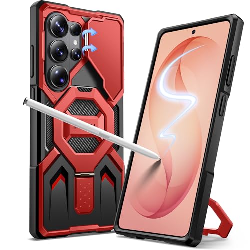 Image of TONGATE for Samsung Galaxy S26 Ultra Case with Magnetic Stand, Red