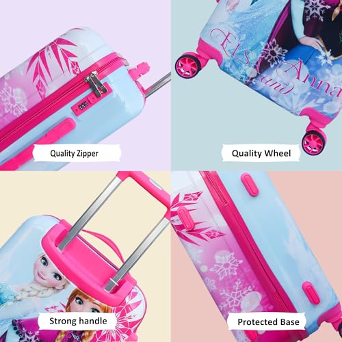 Image of ADSON Abs Kids Trolley 360 Rotating Luggage 360 Degree Wheels Non-Breakable 16 Inch Kids Hardsided Suitcase with 4 Wheels, 360 Degree Wheel Travel Trolley Bag (S Design 7)