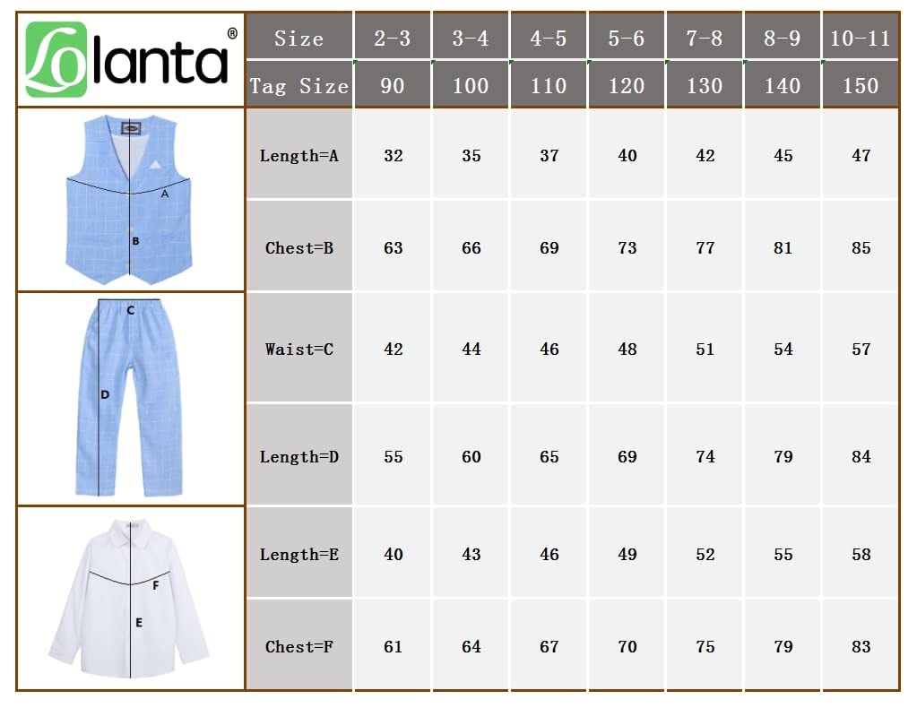 LOLANTA 4 Pezzi Bambini Ragazzi Panciotto Set Elegante, Gilet CamiciaPantaloniPapillon