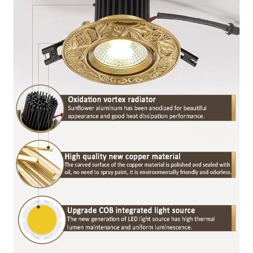 Évitez les reflets agressifs avec ce luminaire encastré à LED orientable et variable