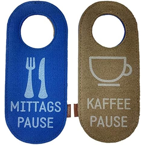 Felt Door Sign Felt Band Door Hanger Reversible Sign Jack Sign Pendant for Hotel Door Band Ring Made of Felt Lunch Break Coffee Break Cover