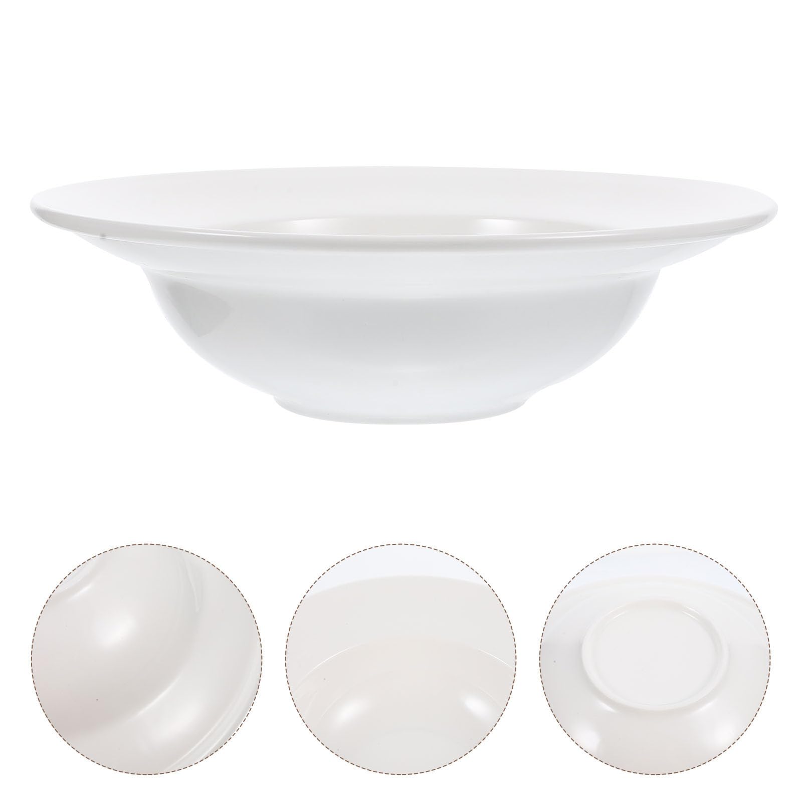 Plato para Servir Pasta de Cerámica Europea Vintage Blanco 10 Pulgadas