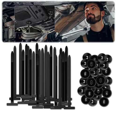 50 Pezzi Fascette con Testa Espandibile Universale, Autobloccanti, in Nylon Resistente, per Auto, Casa, Riparazioni e Macchinari