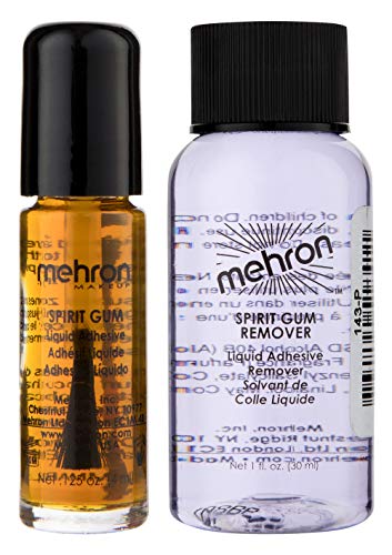 Mehron Makeup Spirit Gum and Spirit Gum Remover Combo set (.125 oz)