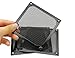 120mm Computer Fan Filter Grills with Screws, Ultra Fine Aluminum Mesh, Black Color - 4 Pack