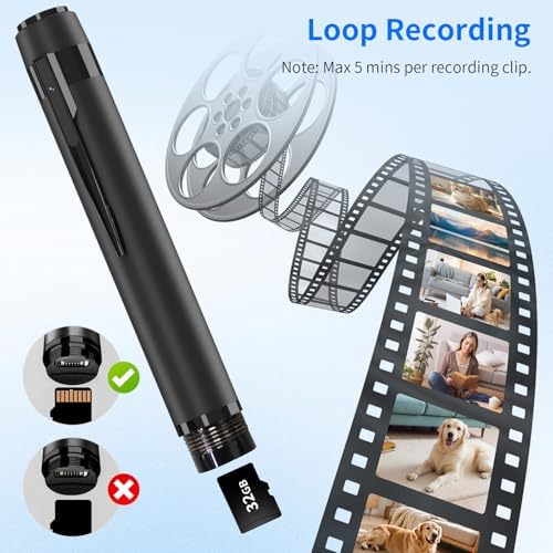 SRVR Premium Body Camera Pen — 32GB SD Card Include Detail