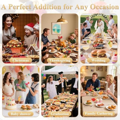 Image of [Pack of 100 pcs, 5 inch] Bamboo Golden Pearl Fancy Toothpick Sticks | Eco-Friendly Decorative Cocktail Garnishes, Fruit & Appetizer Picks | Ideal for Parties & Weddings
