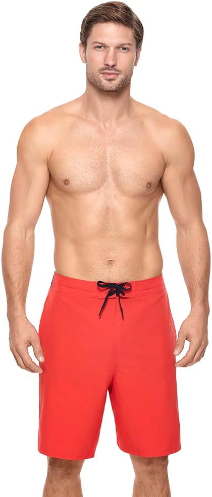 Reebok Men's Swimwear 9" Jacquard E-Board UPF 50 Drawcord Swim Shorts Bathing Suit Trunks