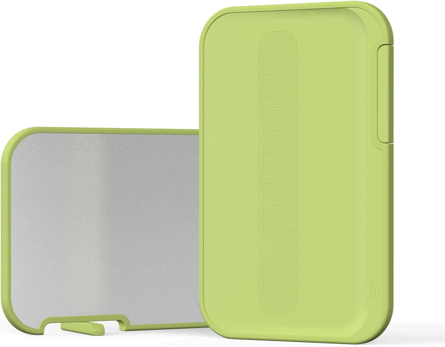 Zuutii Cutting Boards Double-Sided,Stainless Steel Chopping Board for Kitchen,Dishwasher Safe Non-Slip,BPA Free,Juice Grooves,Chop Meat,Veggies,16.5x11x0.75inch Fresh Green