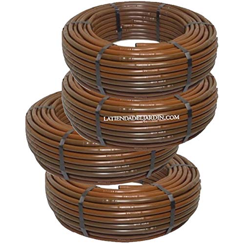 Suinga 400 m de tuyau d'irrigation goutte à goutte marron de 16 mm avec goutteurs intégrés tous...