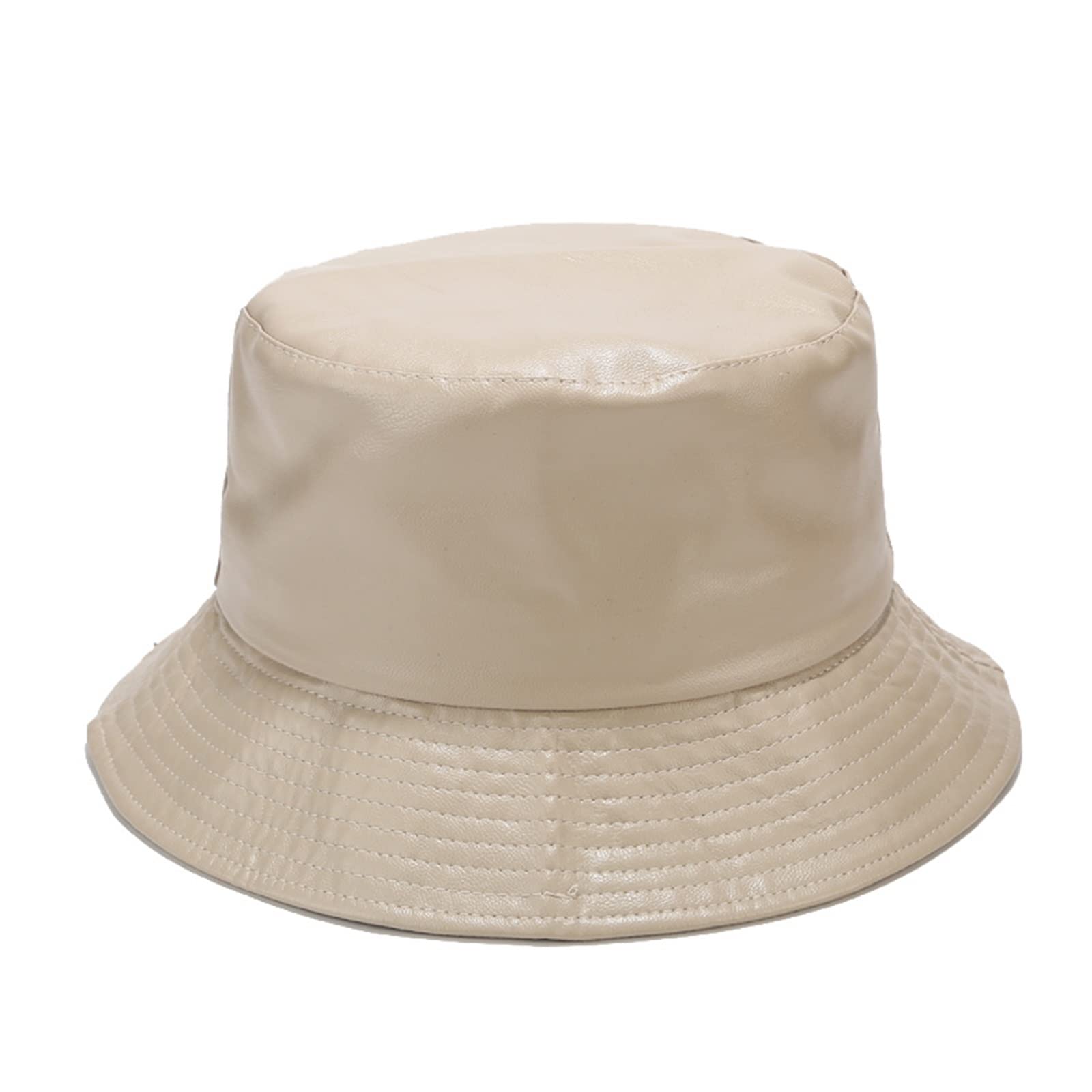 Cappello da sole da uomo, cappello da pescatore, in pelle, pieghevole, per escursionismo, hip-hop, strada, impermeabile, per donne e uomini