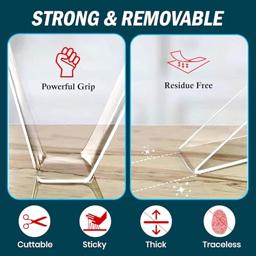 Image of PRIME PICK Double Sided Nano Tape, Transparent, 3m x 30mm, 1mm Thick, Strong Silica Gel, Residue Free, for Wall Mounting, Home, Office & DIY Use (3Mx2MM Transparent)