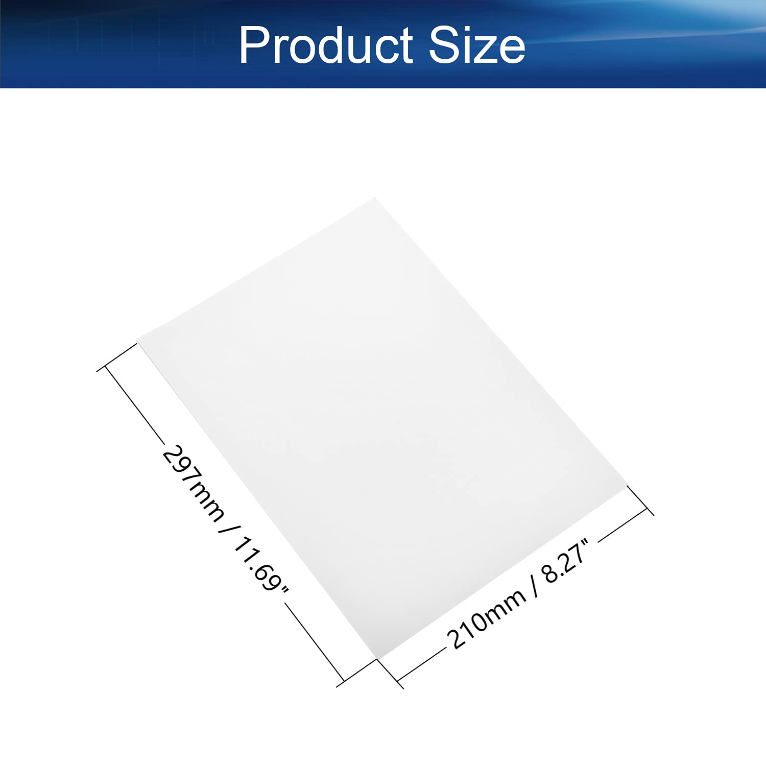 Amazon | Othmro 熱転写シート A4 幅210mm 長さ297mm 速乾性