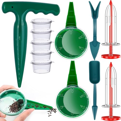 Set de 12 herramientas para sembrar semillas manuales miniatura 1