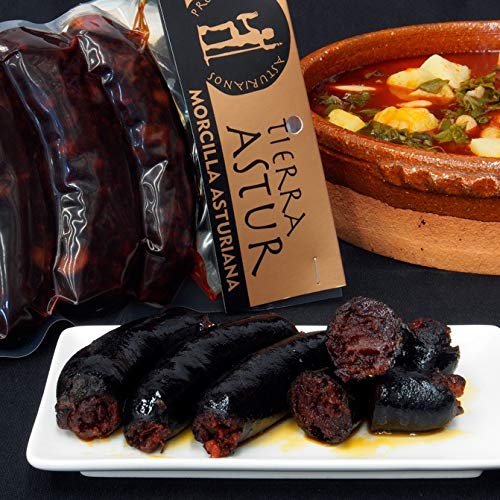 Tierra Astur Pack Morcilla y Chorizo Asturianos | 4 Morcillas + 4 Chorizos Artesanales