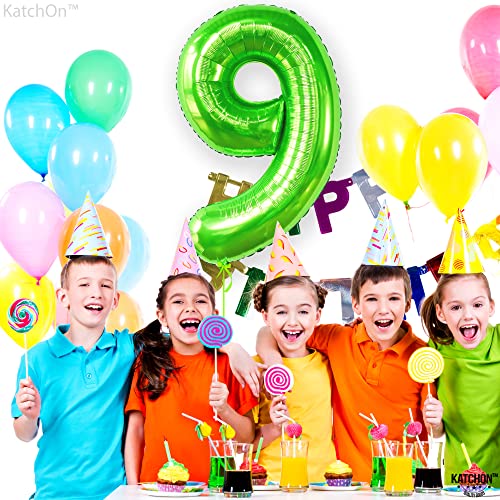 Image of KatchOn Light Green Number 9 Balloon 40 Inch