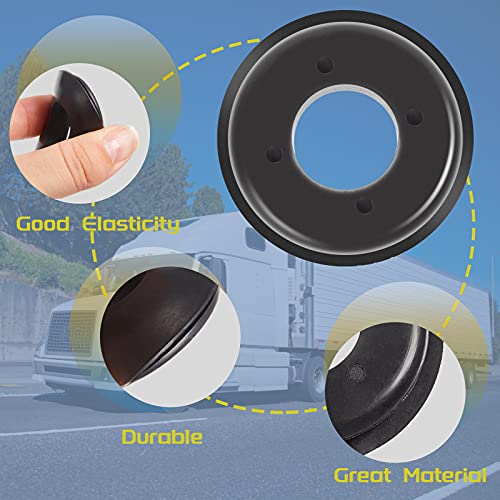 Black Rubber Glad Hand Seal Round Gladhand Seals Waterproof Gladhand Seals Oil-Resistant Glad Hand Seal Elastic Glad Hand Seal (48 Packs) #TOP2