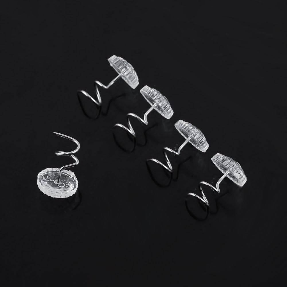 Upholstery Twist Pins with Clear Heads Furniture Fasteners for Secure Installation of slipcovers headliners